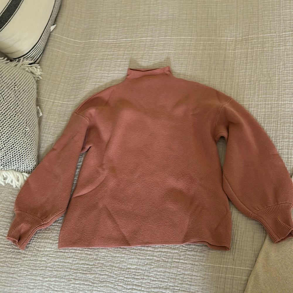 LAST CHANCE Vici Pink Mockneck Sweater